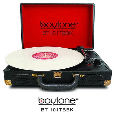 BOYTONE BT-101TBBK 5 in 1 Boytone BT-101TBBK Briefcase Record Player AC-DC Built in