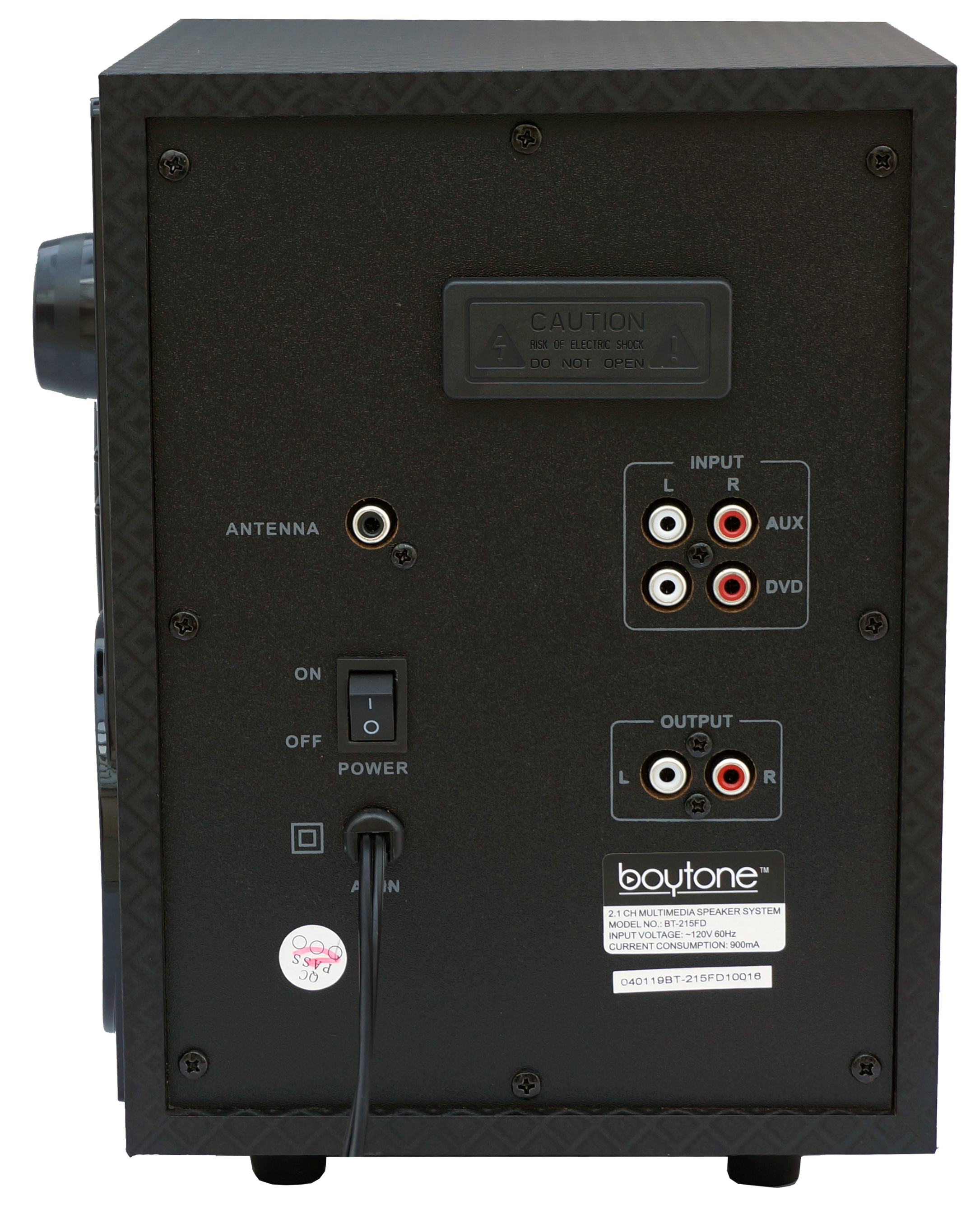 Boytone BT-215FD Wireless Bluetooth 30-Watt Speaker System with FM Radio