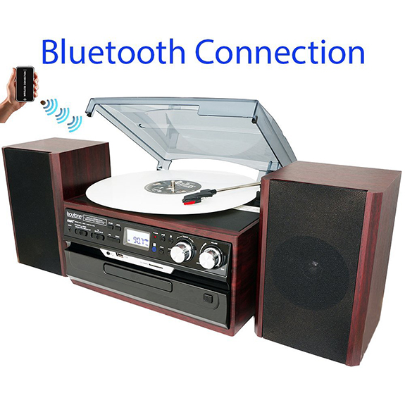8-in-1 Boytone BT-24DJM Turntable with Bluetooth Connection, 3 Speed 33, 45, 78 Rpm, 8-in-1 Boytone BT-24DJM Turntable with Bluetooth Connection, 3 Speed 33, 45, 78 Rpm,