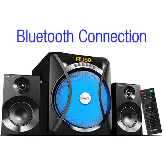 Boytone BT-230F, 2.1 Wireless Bluetooth Multi Media speaker, powerful home theater s