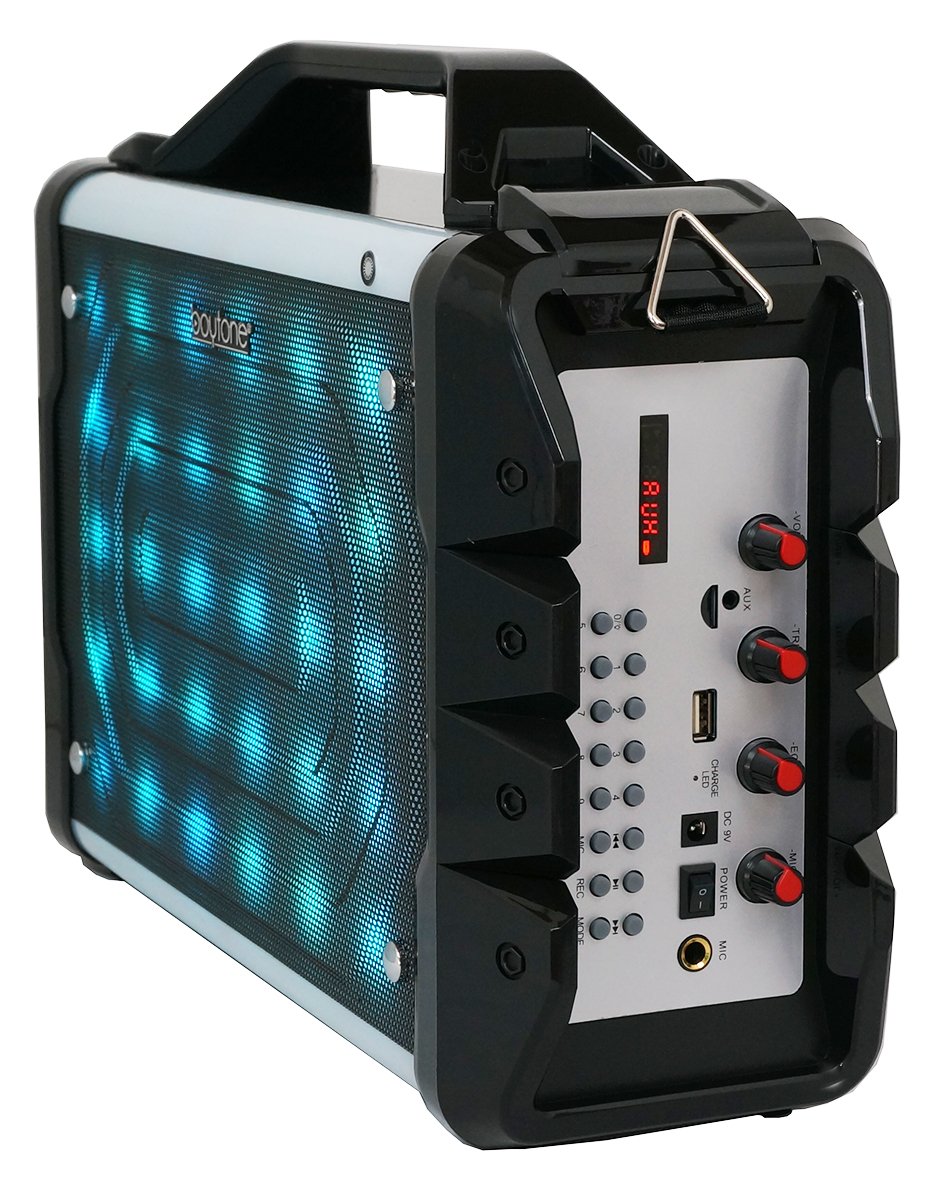 Boytone BT-52M Portable Audio karaoke Bluetooth PA Speaker System with Microphone, F