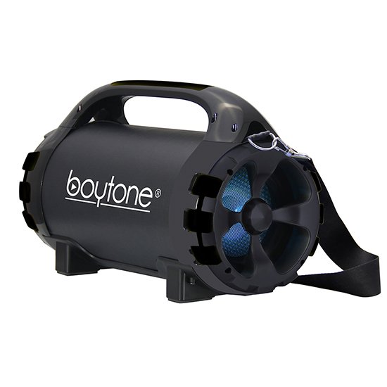 Boytone BT-46BK Portable Bluetooth Indoor/Outdoor 2.1 Hi-Fi Cylinder Loud Speaker Built-in 5.25" + 1.50"