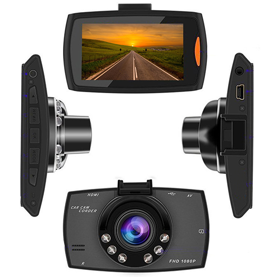 Boytone Dash Cam, with 16GB Micro SD Card Included, Full HD 1080P Monitor Dash Camer