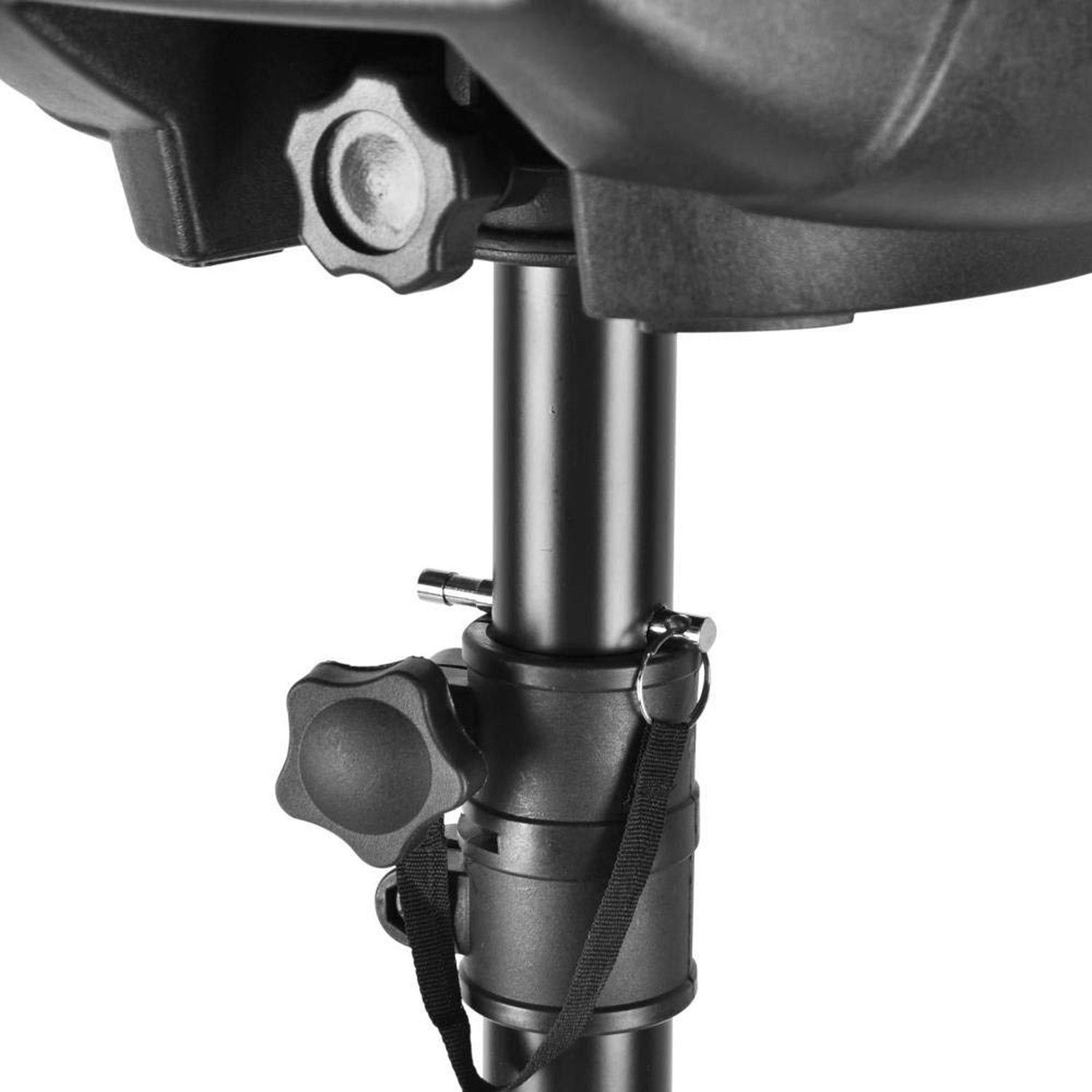 Universal Speaker DJ Stand Mount Holder - Heavy Duty Tripod w/ Adjustable Height from 24 to 37 and 35mm Compatible