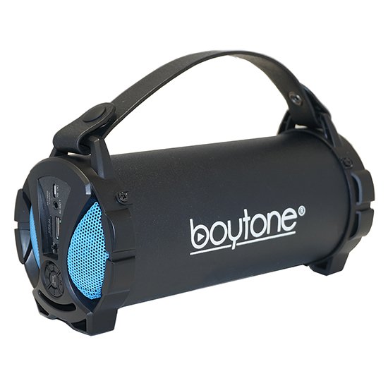 Boytone BT-38BL Portable Bluetooth Indoor/Outdoor Speaker 2.1 Hi-Fi Cylinder Loud Speaker with Built-in 2x3 Sub