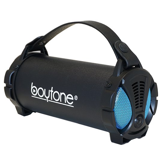 Boytone BT-38BL Portable Bluetooth Indoor/Outdoor Speaker 2.1 Hi-Fi Cylinder Loud Speaker with Built-in 2x3 Sub