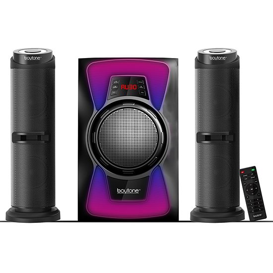 Boytone BT-424F, 2.1 Bluetooth Powerful Home Theater Speaker System, with FM Radio,