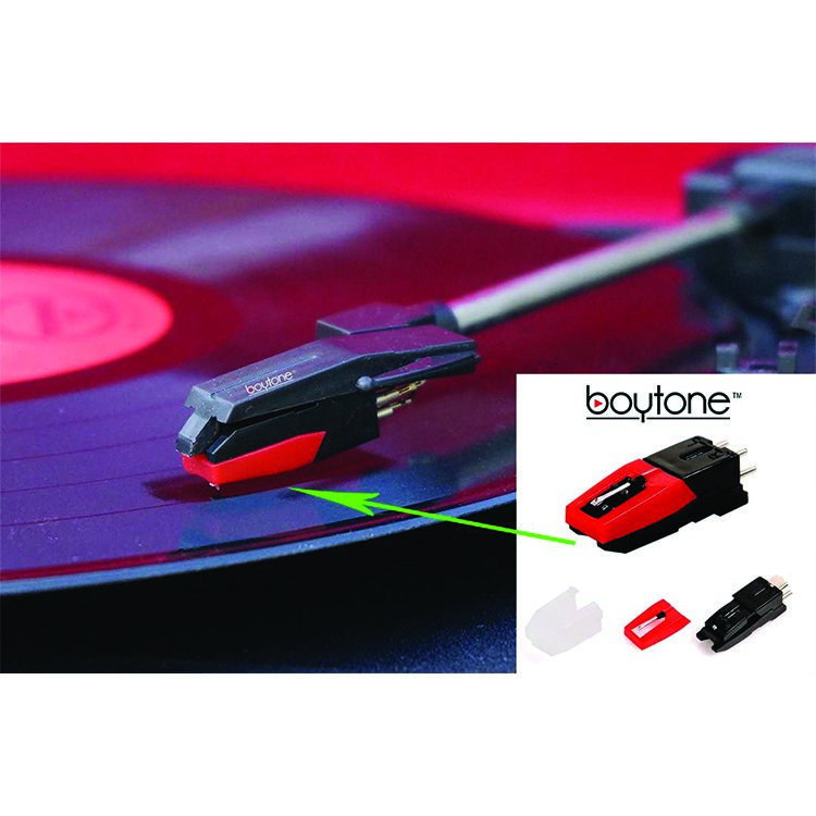 Boytone 3- Pieces Ceramic Needle included 3 Pieces Cartridge for most Turntable and Record Players.