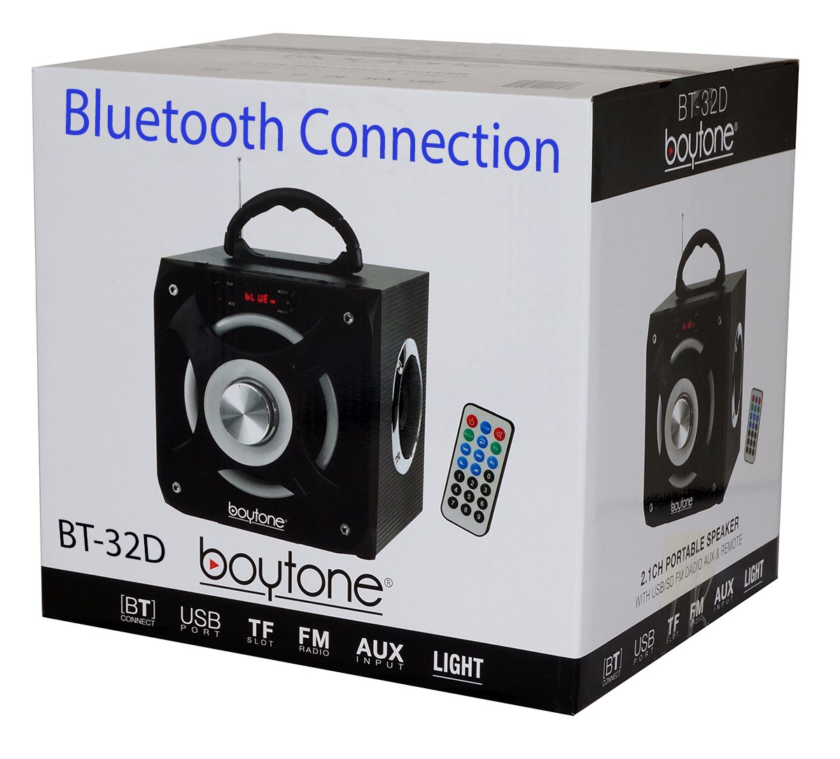 Boytone BT-32D Portable Bluetooth FM Radio Stereo speaker System, USB Port | SD card