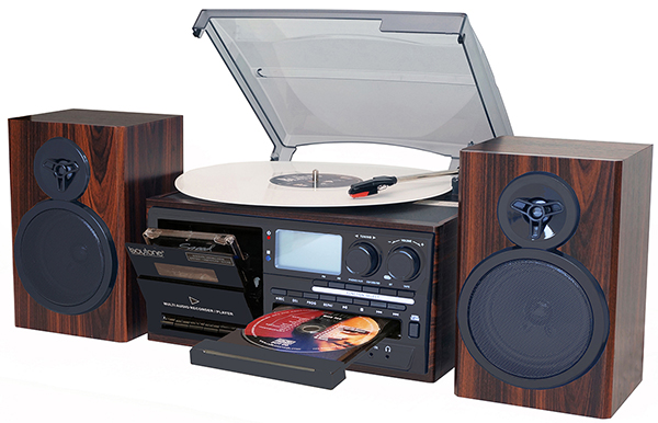 Boytone BT-28MB 3-Speed Bluetooth Turntable, Record Player, CD, cassette, AM,FM  Boytone BT-28MB 3-Speed Bluetooth Turntable, Record Player, CD, cassette, AM,FM