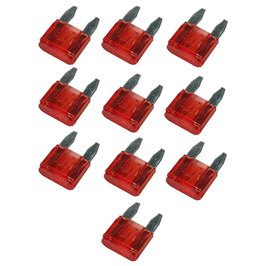 Mini Fuse Blade 10A 10 Piece